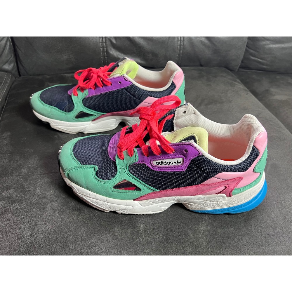 Adidas Falcon Womens Multi Color Casual Athletic Shoes Size 10 US 425 EU - Picture 3 of 5